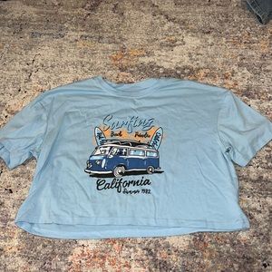 Shein blue graphic T size small.